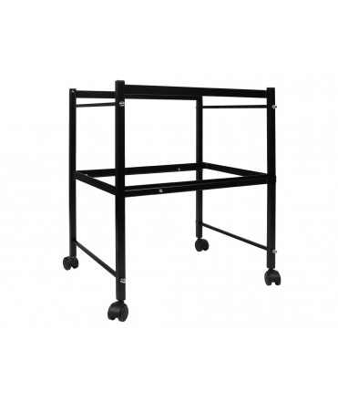 q-connect trolley for hanging folders folio with wheels and removable bottom tray black