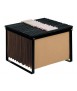 Hanging Folder Holder q-connect Black Desk Frame for Folio and DIN A4 Folders