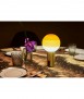 Dipping Light amber-graphite table lamp, battery