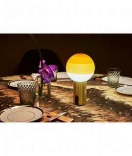 Dipping Light amber-graphite table lamp, battery