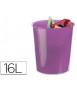 Papelera plastico archivo 2000 violeta translucido 16 litros 290x310 mm