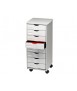 Mueble auxiliar paperflow para oficina 8 cajones en color gris 5x825x382 71,5x31,6x34,3 cm