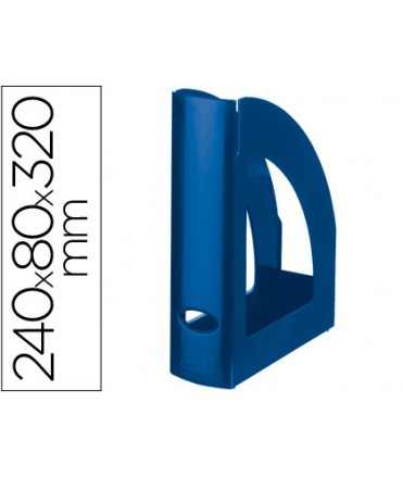 Revistero plastico q-connect azul opaco