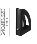 Opaque q-connect black plastic magazine rack 100% recycled