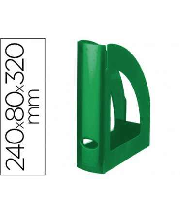 Revistero plastico q-connect verde opaco