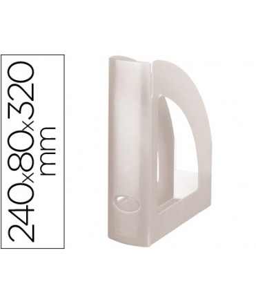Revistero plastico q-connect transparente