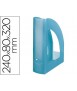 Revistero plastico q-connect turquesa translucido