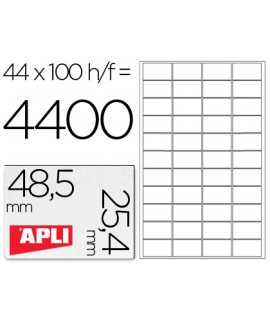 apli 1285 Adhesive Label Size 48.5x25.4mm for Ink-Jet Laser Copier Box with 100 Din A4 Sheets