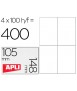 Adhesive label apli 1280 size 105x148 mm for ink-jet laser copier box with 100 DIN A4 sheets