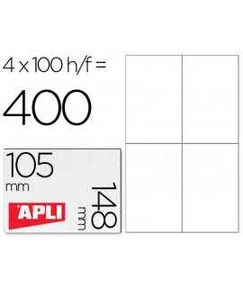 Adhesive label apli 1280 size 105x148 mm for ink-jet laser copier box with 100 DIN A4 sheets