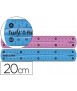 Regla maped plastico flexible 20 cm colores surtidos