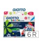 Rotulador giotto decor textile para camisetas caja de 6 unidades colores surtidos