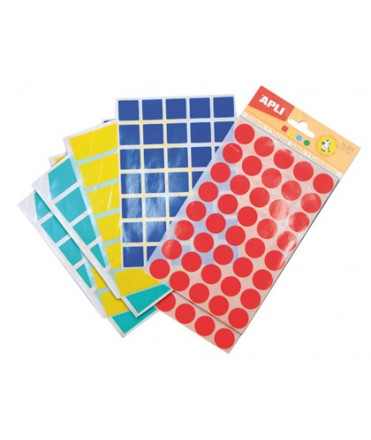 Gomets figuras geometricas 994 bolsa con 12 hojas