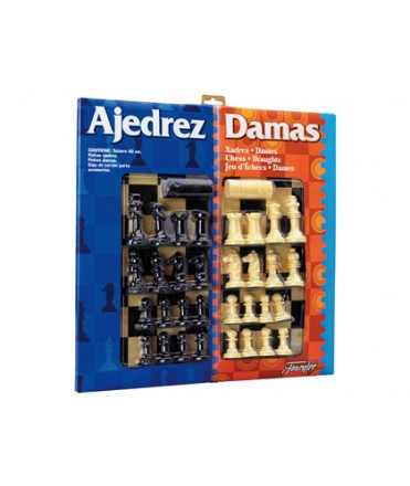Ajedrez con damas tablero grande 41x40x4,6 cm