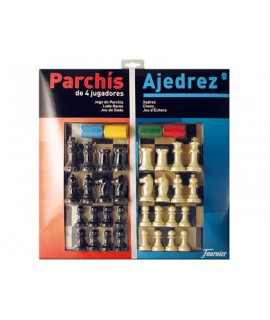Patches with chess large board 4 players 41x40x4.8 cm