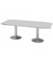 Mesa reunion meeting 3003at02 estructura gris tablero gris 220x100x72 cm