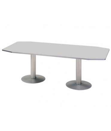 Mesa reunion meeting 3003at02 estructura gris tablero gris 220x100x72 cm