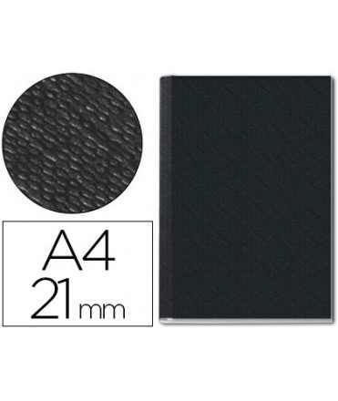 Tapa de encuadernacion impressbind rigida 73950095 negro lomo 21 mm capacidad 210hojas