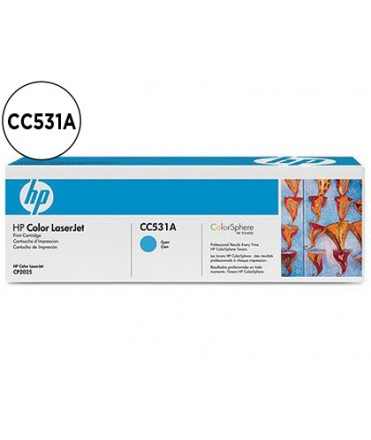 Toner hp laserjet color cp2025/cm2320 cian 2.800 pag