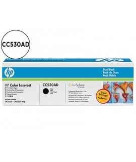 Toner hp laserjet color cp2025 negro 3.500 pag -pack 2-