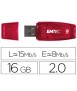 Memoria usb emtec flash c410 16 gb 2.0 rojo