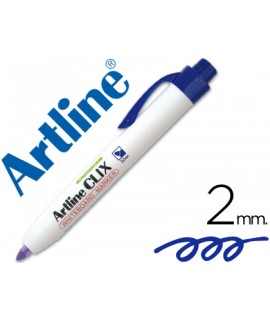 Rotulador artline clix pizarra ek-573a azul punta retractil redonda 2 mm