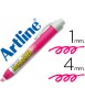 Rotulador artline clix fluorescente ek-63 rosa punta biselada 4 mm
