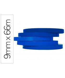 Adhesive tape q-connect 66 mt x 9 mm blue for closing bags