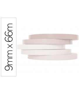 Adhesive tape q-connect 66 mt x 9 mm white for closing bags