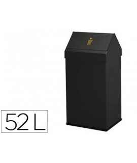 Tilting metal bin with inner hooks pvc bottom ring width 32cm high 65cm deep 25cm capacity 52l