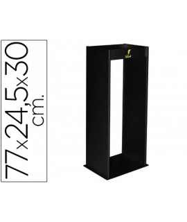 Metal ashtray with sand grid black 77x24.5x30 cm