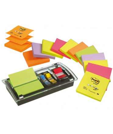 Bloc de notas adhesivas quita y pon post-it dispensador de index