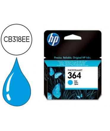 Ink-Jet hp 364 Cyan PhotoSmart Premium - C309A / C5300 Series / C6300 / B8500 / D5400 -300pag