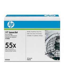 Toner hp 55x black -12500pag- p3015x