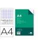 Recambio liderpapel a4 100 hojas 100gr cuadro 4mm con margen 4 taladros