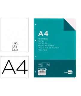 Recambio liderpapel a4 100 hojas 100gr liso sin margen 4 taladros