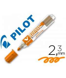 pilot v board master marker for whiteboard orange liquid ink stroke 2.3mm