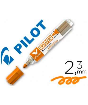 Rotulador pilot v board master para pizarra blanca naranja tinta liquida trazo 2,3mm