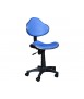 Silla giratoria q-connect respaldo medio regulable altura 820+120mm de alto 430mm ancho y 440mm prof. azul