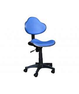 Swivel chair q-connect medium backrest adjustable height 820+120mm high 430mm wide and 440mm prof. Blue