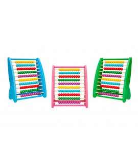 Wooden abacus liderpapel 100 balls colors 273x112x230mm