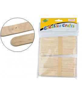 Wooden craft stick liderpapel natural color 15x2 cm bag of 100 units