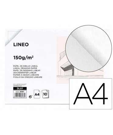 Papel dibujo liderpapel 210x297mm 150 g sin recambio pack de 10 hojas