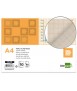Papel dibujo liderpapel 210x297mm 80 g milimetrado pack de 10 hojas