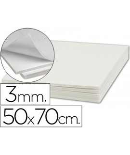 Carton pluma liderpapel blanco adhesivo 1 cara 50x70 cm espesor 3 mm
