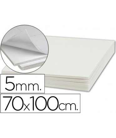 Carton pluma liderpapel blanco adhesivo 1 cara 70x100 cm espesor 5 mm