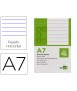 Bloc notas liderpapel horizontal a7 80 hojas 60g/m2 perforado