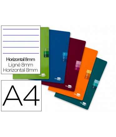 Libreta liderpapel scriptus a4 48 hojas 90g/m2 horizontal con margen