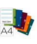 Libreta liderpapel scriptus a4 48 hojas 90gr pauta 5ª 2.5mm con margen