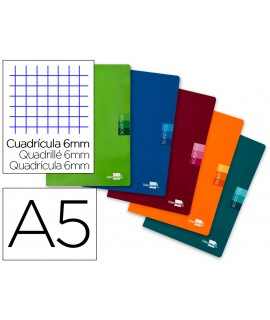 Libreta escolar liderpapel scriptus 48h din a5 cuadro 6 mm papel 90 gr sin margen